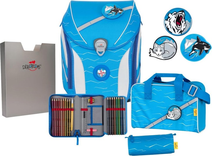 Actual product image Derdiedas ErgoFlex Max School Backpack Set Polar (22 l)