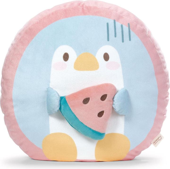 NICI Plüschkissen Pinguin Waddle m.Melone