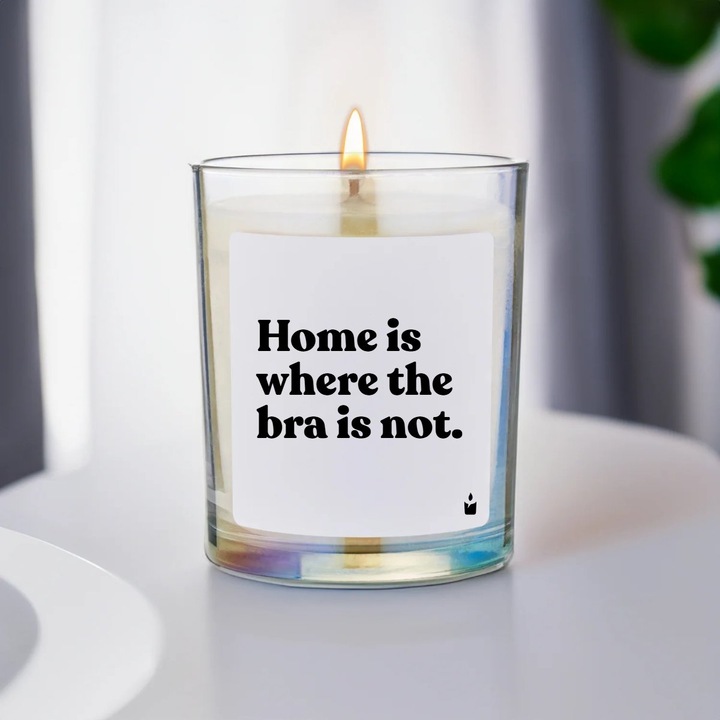 Produktbild Chatty Candles Duftkerze Flowery Home is where the bra is not.