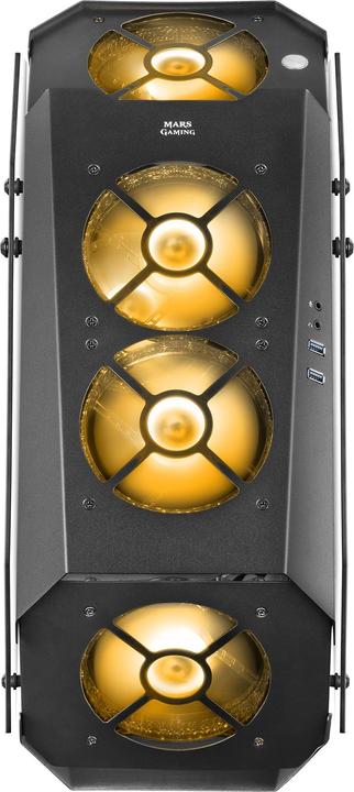 Produktbild Mars Gaming Boitier Moyen Tour Atx Mc51 RGB Avec Panneaux Vitrés (Noir) (ATX, mATX, Mini-ITX)