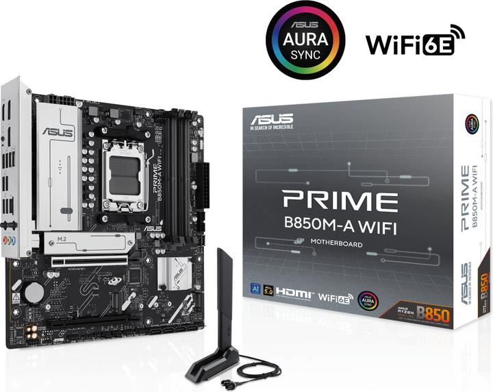 Produktbild ASUS PRIME B850M-A WIFI (AM5, AMD B850, mATX)