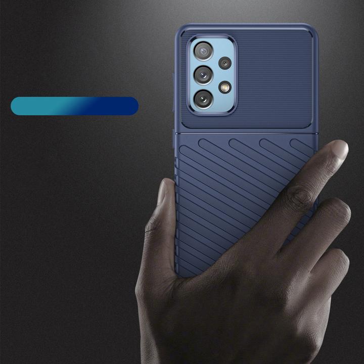 Produktbild Hurtel Thunder Case flexible armored cover for Samsung Galaxy A73 blue (Samsung Galaxy A73 5G)
