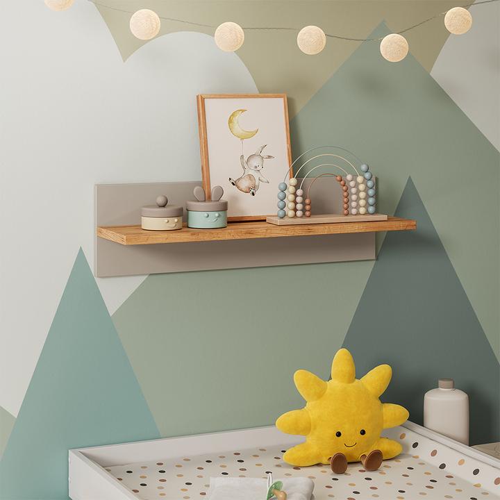 Actual product image VitaliSpa Wandregal Kinderzimmer Malia, Cashmere/Artisan/Artisan, 70 x 20 cm