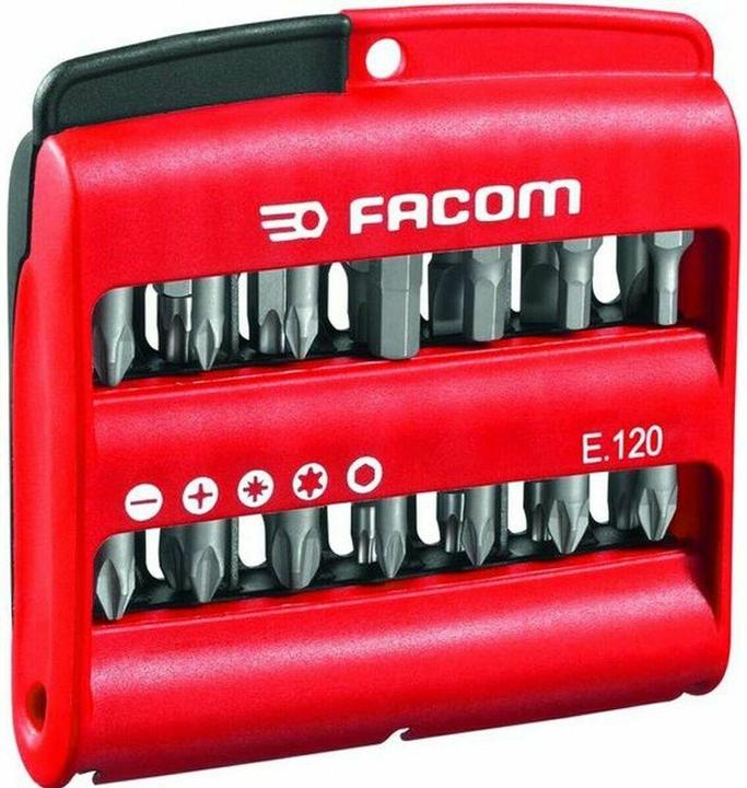 Image du produit Facom Jeu d'embouts 28 pièces E.120PB Croix (4.5, 3xPH2, 3x Pz2, 1xPH3, 1x PZ3)