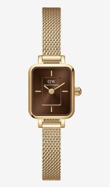 Actual product image Daniel Wellington Quadro Mini Evergold Amber Gold (Analogue wristwatch, 15.50 mm)