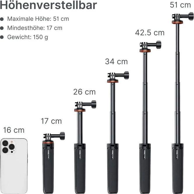 Immagine prodotto Hermex Bastone per selfie con treppiede