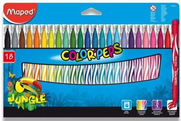 Produktbild Maped Fasermaler Jungle 18er (18x)