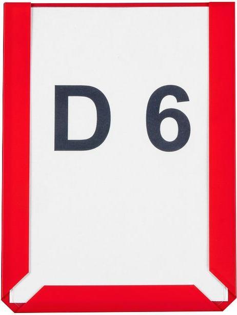 Eichner Magnetic pocket DIN A6 red 114 x 154 mm