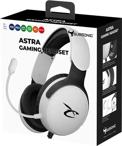 Image du produit Subsonic ASTRA Gaming Headset - filaire - blanc/noir (Filaire)