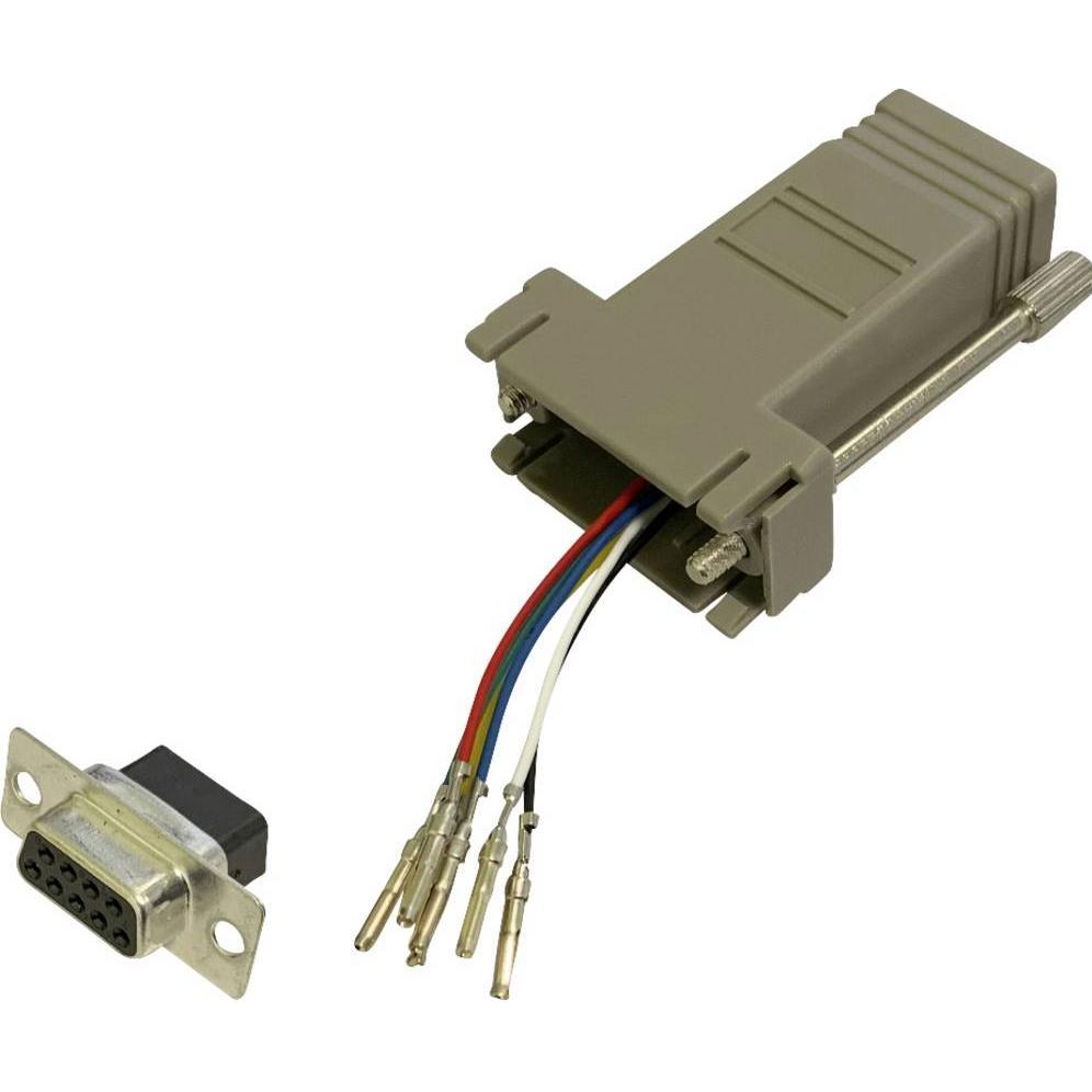 BKL Electronic 10121100 Adapter D-SUB-Buchse 9pol. - RJ12-Buchse 1 St. Single, Elektronikkabel + Stecker