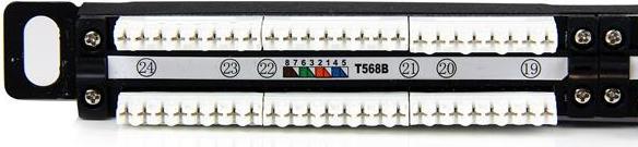 Produktbild StarTech 24 PORT 0.5U CAT5E PATCH PANEL