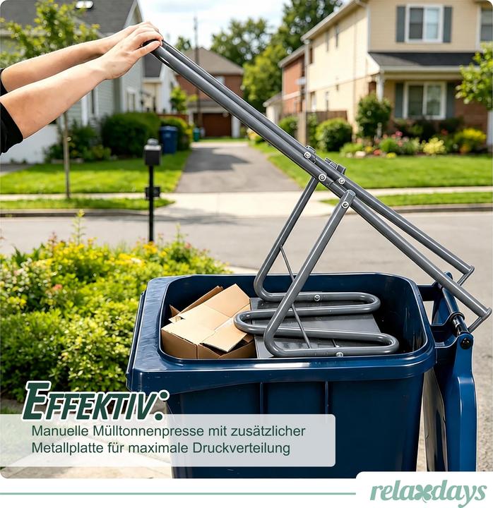 Produktbild Relaxdays Müllpresse