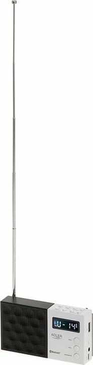 Actual product image Adler Interactive solution | Digital Radio - PLL AM/FM | AD 1908 | Alarm function | White/Black (FM, Bluetooth)