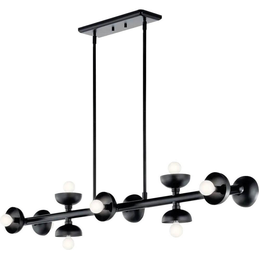 Elstead Lighting, Lampada a sospensione, Elstead Palta Pendelleuchte E14 10-fach Satinschwarz Schwarz (E14)
