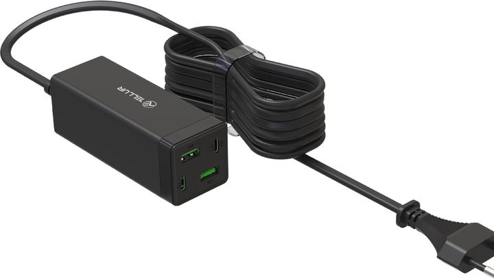 Actual product image Tellur AC charger PDHC2 65W (2xPD2xQC3.0) EU, UK, US black (65 W, 4 ports)