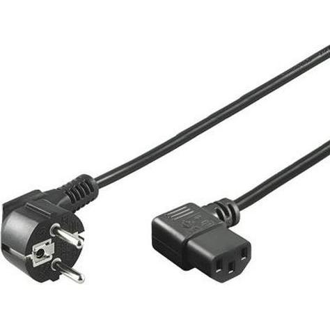 PremiumCord KPSP5-90 stroomkabel Zwart CEE7/7 C13 coupler (5 m), Stroomkabel, Zwart