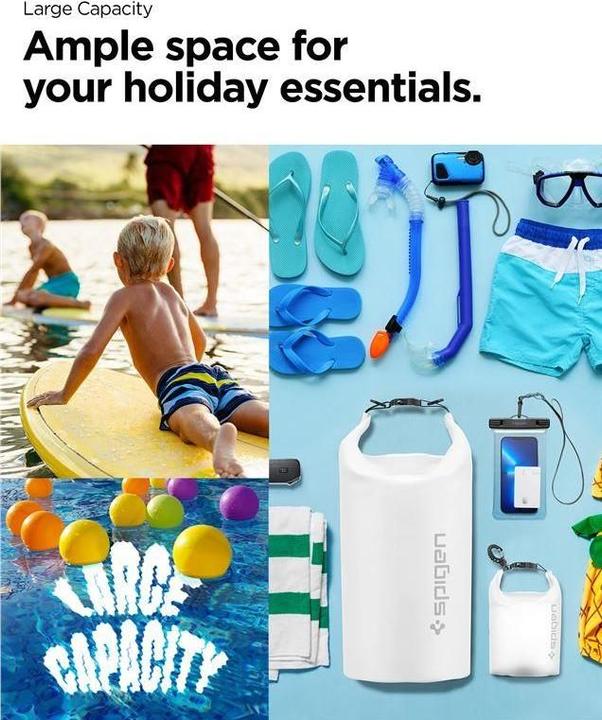 Actual product image Spigen Aqua Shield A630 bag waterproof 20 l + bag 2 l - white (20 l)