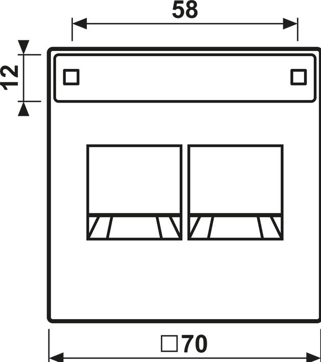 Actual product image JUNG Support ring Mod-Jack 2f LS edst mt clamping reference ES1969-2NAWE