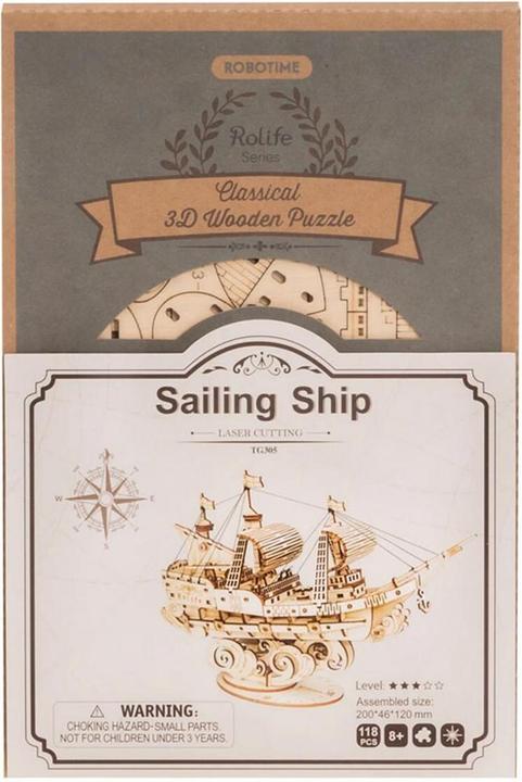 Actual product image Robotime Sailing ship