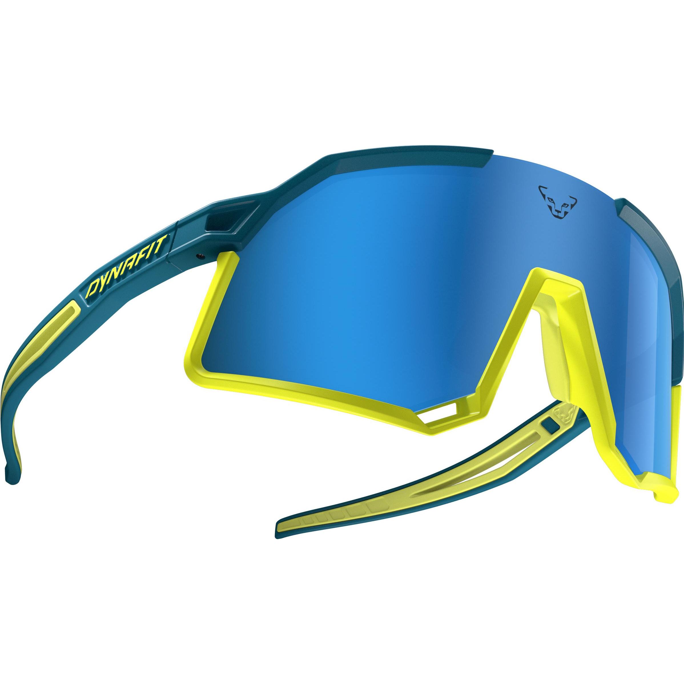 Dynafit, Herren, Sportbrille, Trail Evo Sonnenbrille (Unisexsonnenbrille) - (Gelb, Mallard Blue), Blau