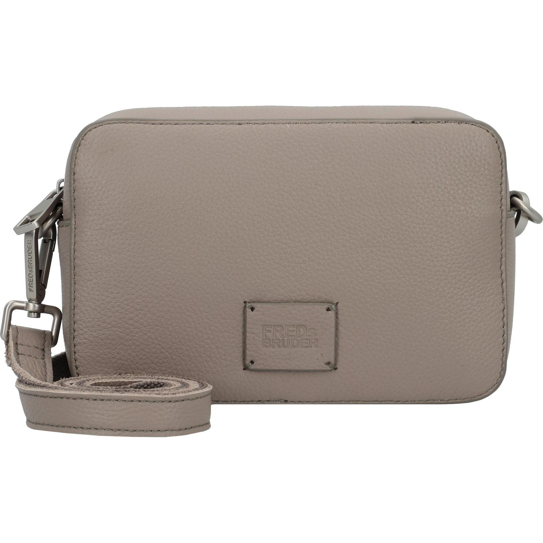 FredsBruder, Handtasche, Feeling Good Umhängetasche Leder 20 cm, Grau