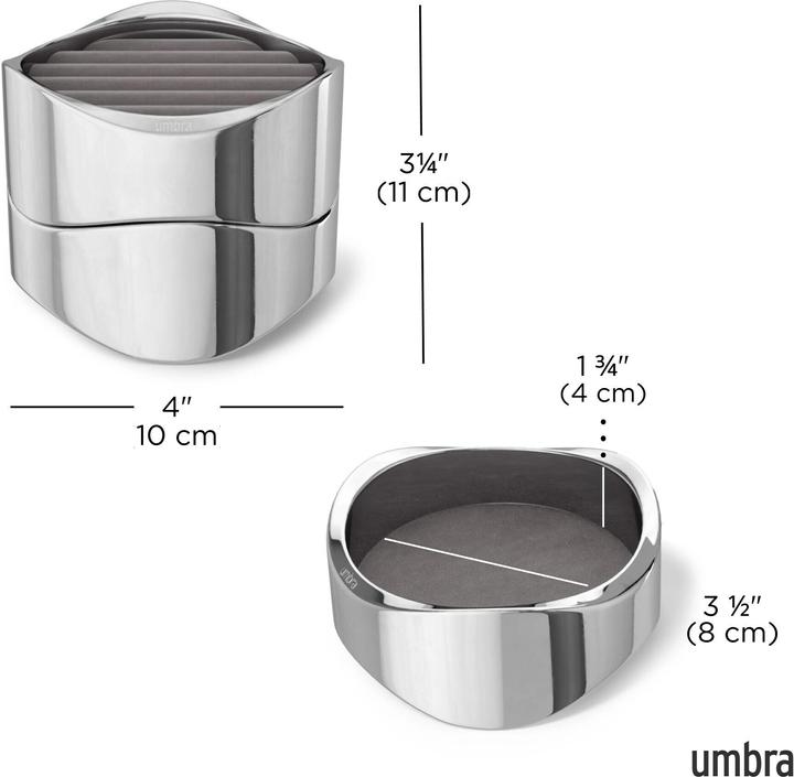 Image du produit Umbra Boîte à bijoux Mavy 11 cm, argent