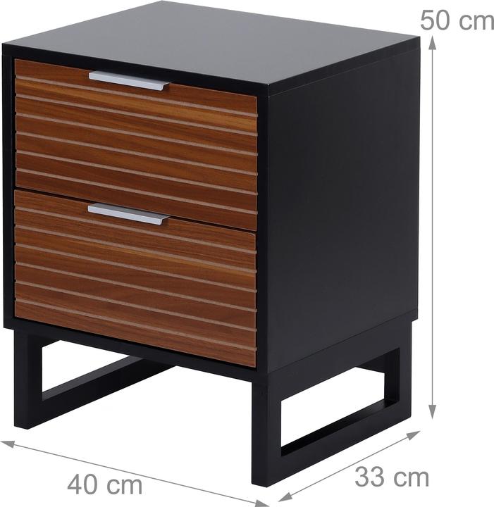Image du produit Relaxdays Table de nuit (40 x 33 x 50 cm)