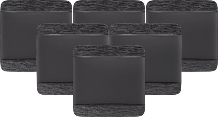 Produktbild Villeroy & Boch Speiseteller Manufacture Rock 6 Stück, Schwarz (1 x, 28 cm)