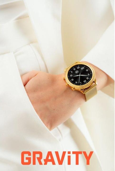 Actual product image Gravity Smartwatch Złoty Pasek i Bransoleta GT5-2 (44 mm)