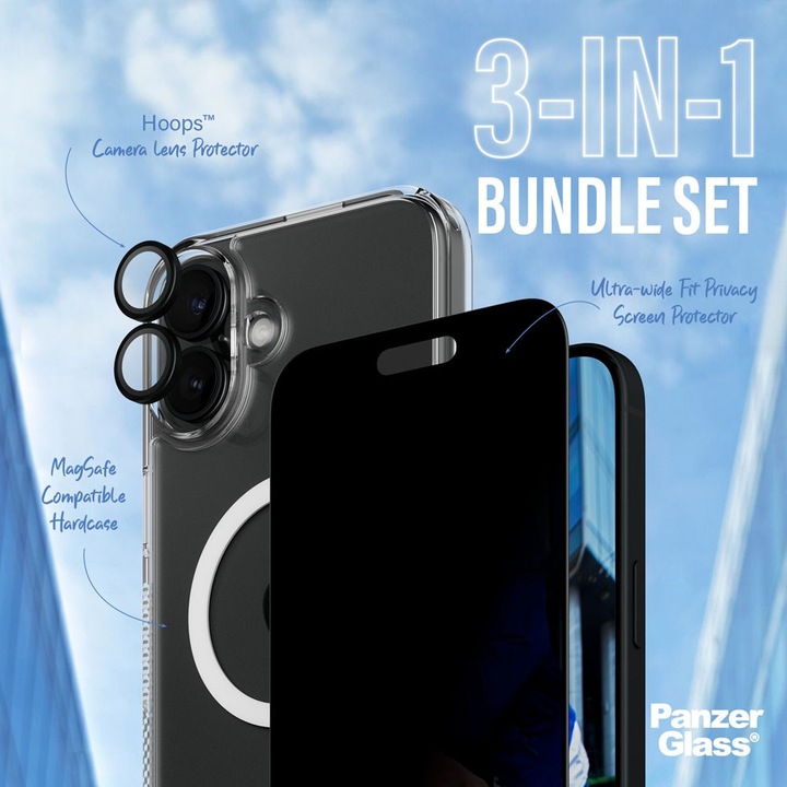Actual product image PanzerGlass Privacy (1 Piece, Apple iPhone 16 Plus)