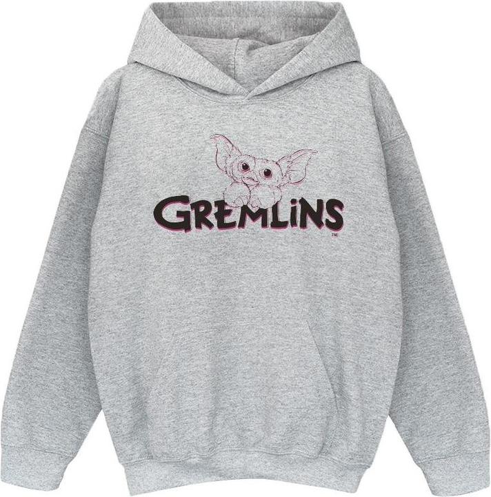 Immagine prodotto Gremlins Logo Line Felpa con Cappuccio Ragazze (116)
