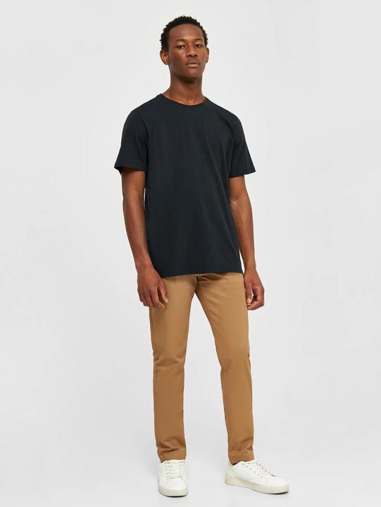 Produktbild KnowledgeCotton Apparel Basic Tee Black Jet (XL)