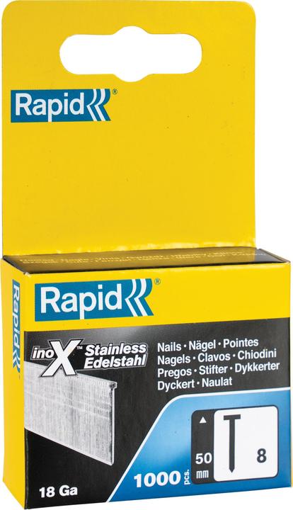 Rapid Type 8 nails 50 mm stainless steel (1000 Piece, 50 mm)
