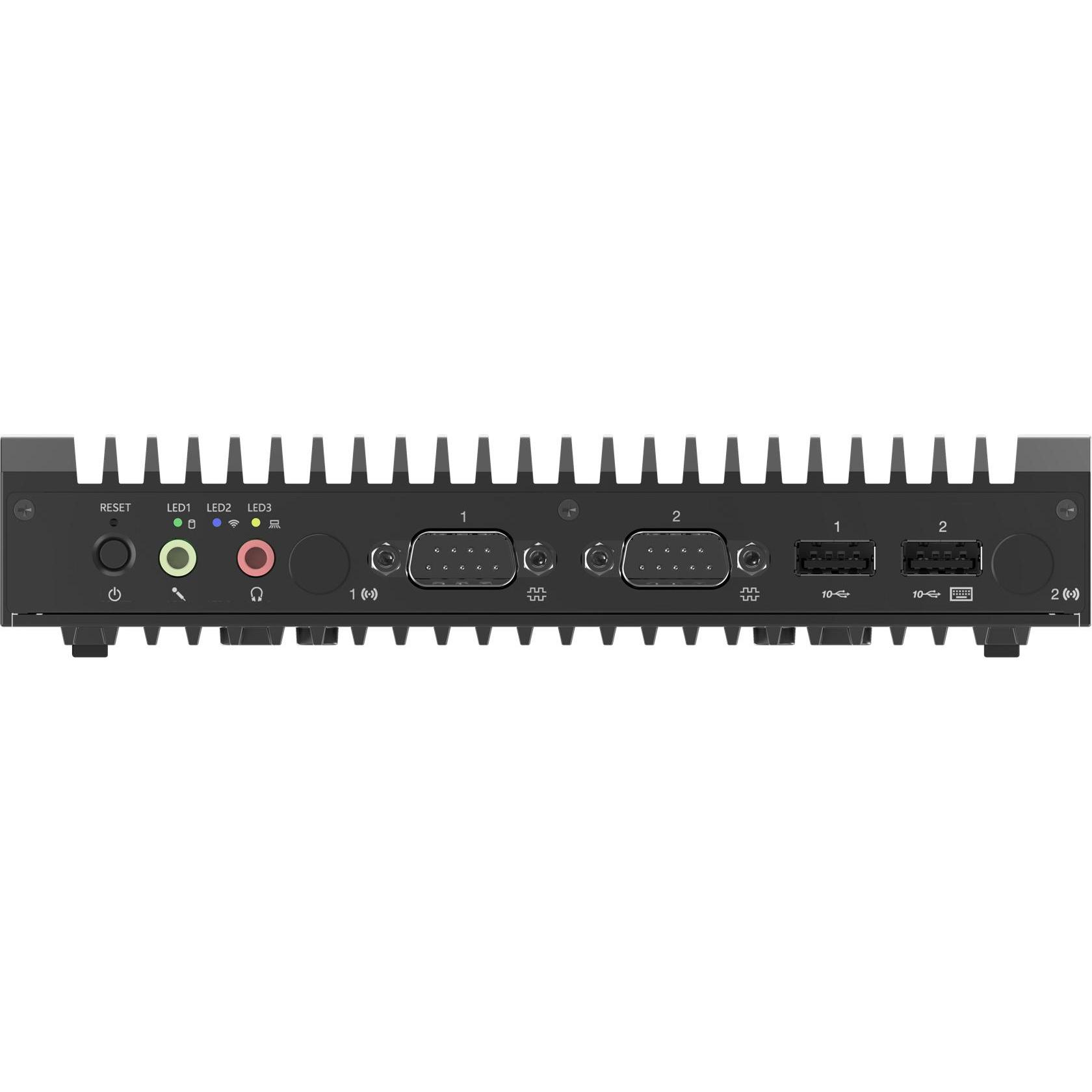 Lenovo ThinkEdge SE10 (256 GB, 8 GB, Intel Atom x6425RE, Intel UHD Graphics), PC, Schwarz