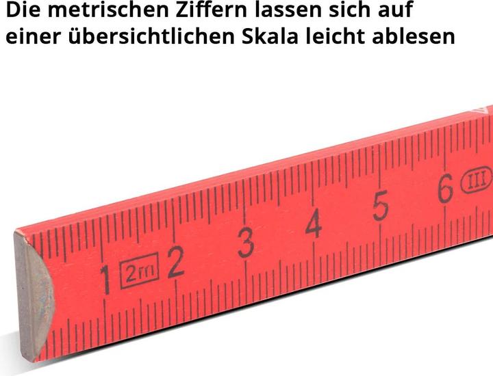 Produktbild Stahlwerk Zollstock 1. FC Köln Edition 2 m Meterstab Gliedermassstab Metermass