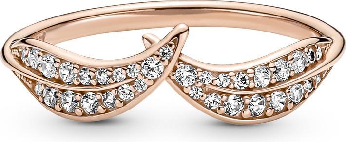 Image du produit Pandora Bague Feuilles scintillantes (54, Argent 925)