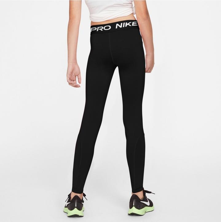 Produktbild Nike Girls Pro Tights, Schwarz-Weiss, 140 (134, 146, M)