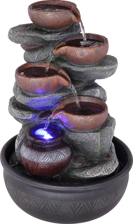 Produktbild Globo Brunnen grau 1xRGB LED