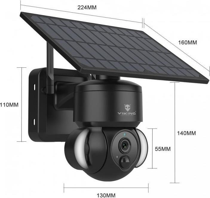 Actual product image Viking Solární HD camera HDs01 (1920 x 1080 Pixels)