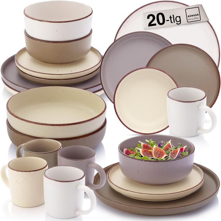 Immagine prodotto Sänger Geschirr Komibservice Bombay Erdfarben (20 pz.)