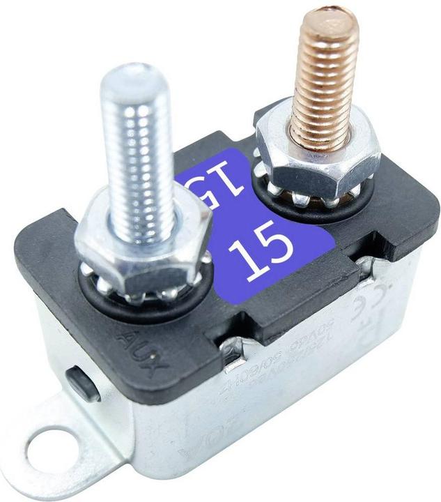Actual product image parts Circuit breaker 15 A, 7.5 A, 3.6 A (15 A)