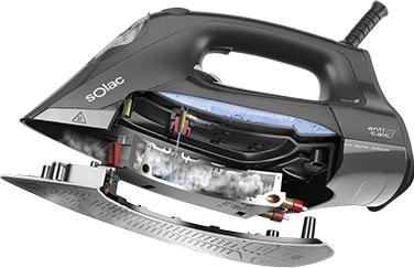Produktbild Solac CVG9508, Trocken- & Dampfbügeleisen, 2 m, Schwarz, 45 g/min, 2400 W, 220 - 240 V (2400 W)
