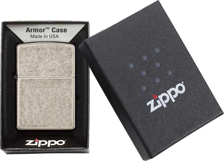 Actual product image Zippo Antique Silver