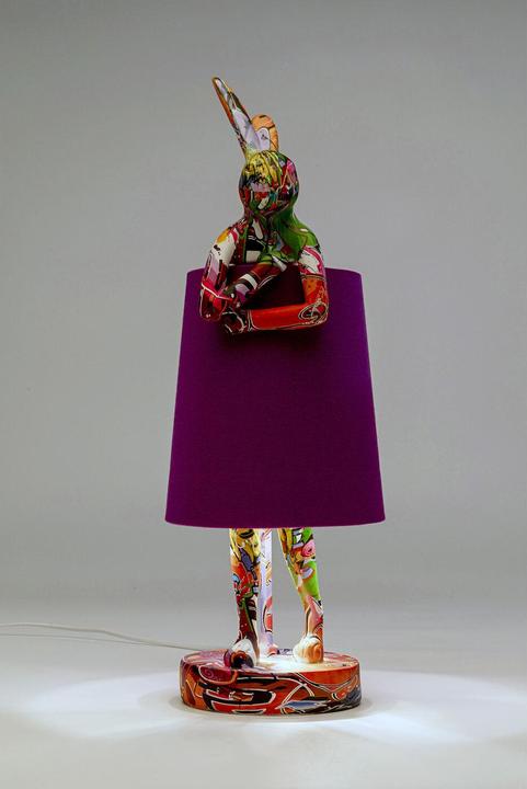 Image du produit Kare Design Lampe de table Animal Rabbit Graffiti/Violet 50cm (E14)