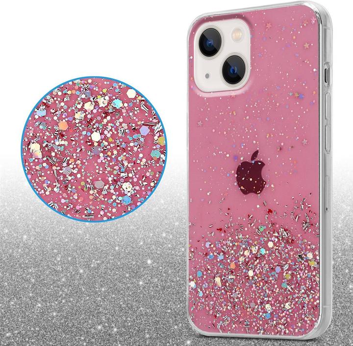 Actual product image Cadorabo TPU cover sparkling glitter (Apple iPhone 13 mini)