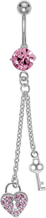 Image du produit Bijouteria Piercing nombril (Acier inoxydable, Laiton, Cristallin)