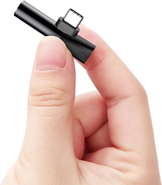 Actual product image Baseus 2in1 USB Type-C Adapter (USB Type C, 3.5mm jack, USB Type C)