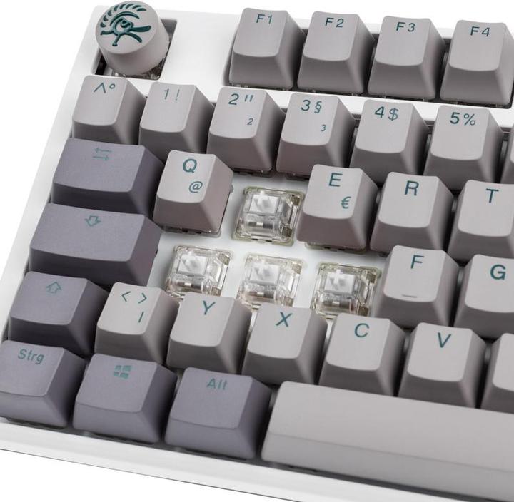 Productafbeelding Ducky One 3 Mist Grey TKL Gaming Keyboard, RGB LED - MX-Ergo-Clear (DE, Bedraad)