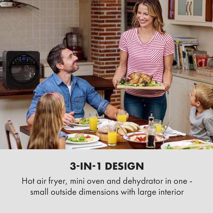 Image du produit Klarstein Heissluftfritteuse AeroVital easy touch mit XXL-Volumen und 16 Programmen