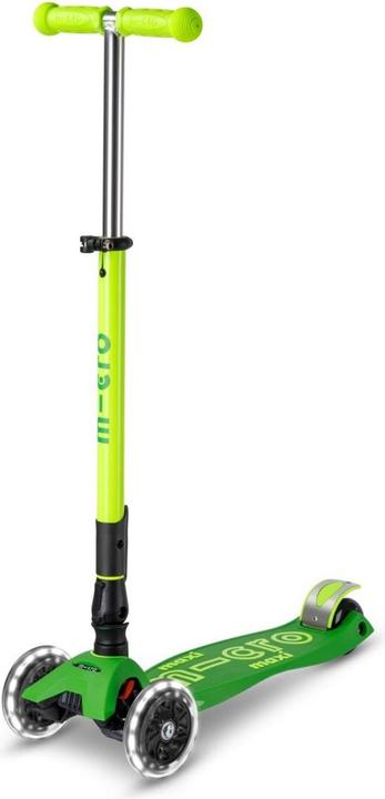 Produktbild Micro Scooter Maxi Deluxe Foldable Neon LED Parrot Green